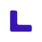 5S Supplies 5S Corner Markers, 1 in W., 3 in L., 0.003 in Thickness, 50 PK VSC-MINI-BLUE - alternate 1